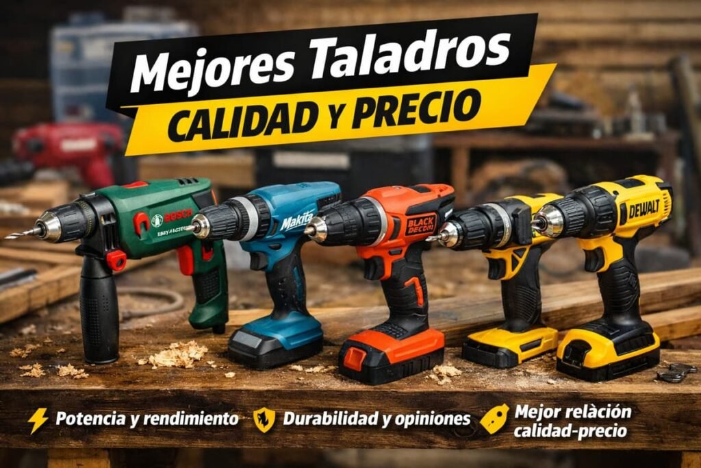 Mejores taladros calidad precio comparativa