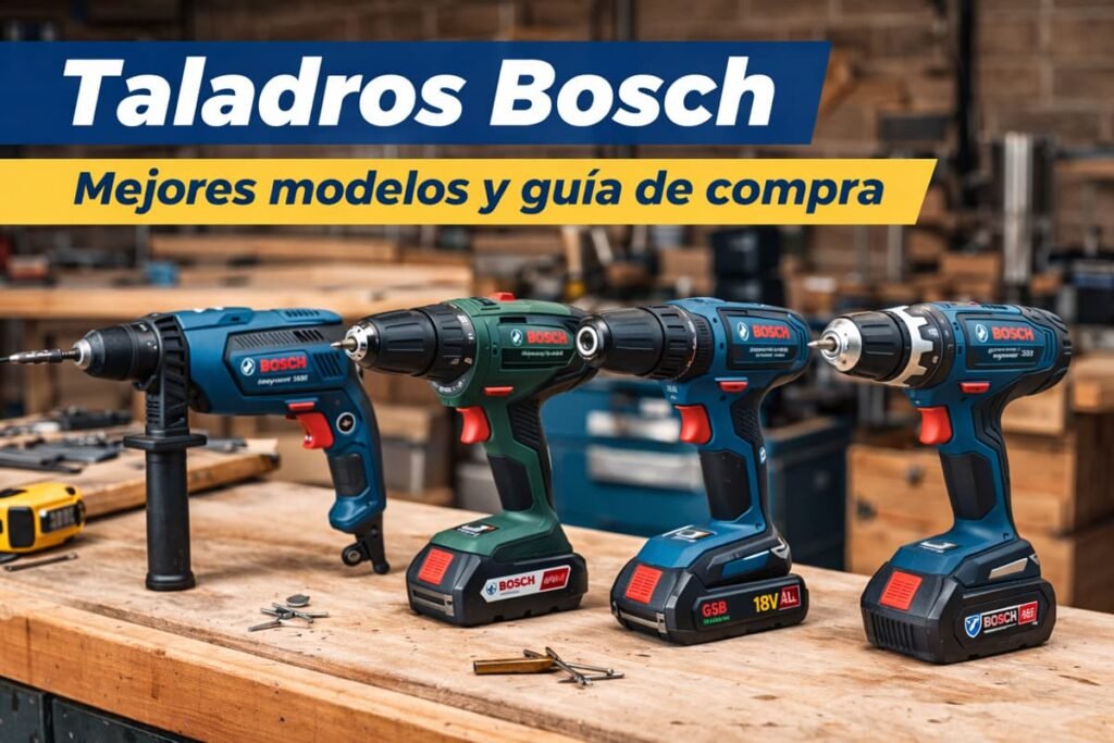 Taladros Bosch: mejores modelos y guía de compra