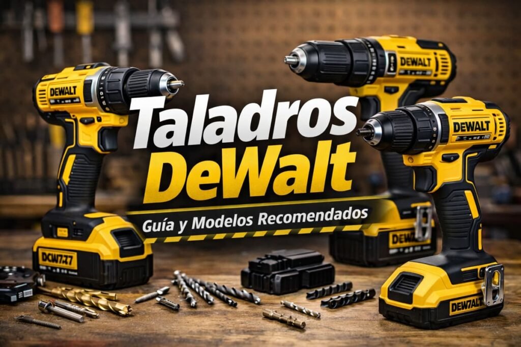 taladros dewalt a batería para bricolaje y uso profesional