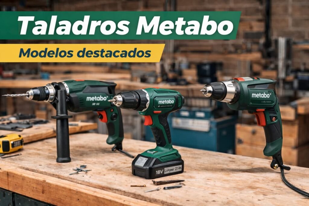Taladros Metabo: modelos destacados y guía de compra